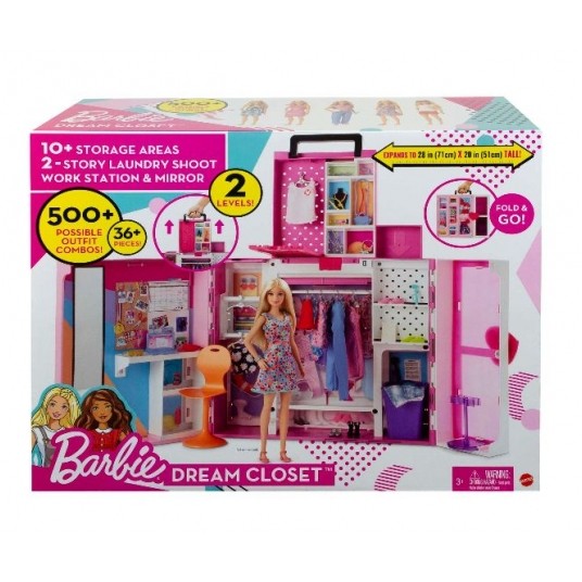 BARBIE ZESTAW GARDEROBA + AKCESORIA /1 -zdjęcie numer 1