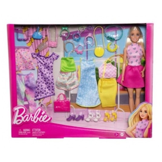 BARBIE ZESTAW LALKA + UBRANKA + BUTY + AKCESORIA/4 -zdjęcie numer 1
