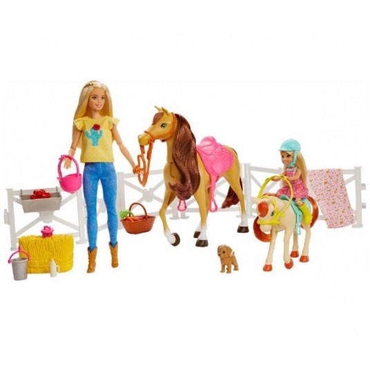 BARBIE ZESTAW STADNINA KONI + 2x LALKA /2 -zdjęcie numer 2
