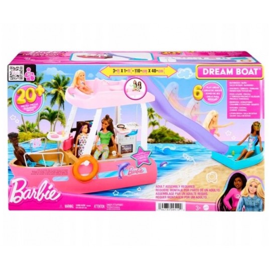 BARBIE ZESTAW WYMARZONA ŁÓDKA ZE ZJEŻDŻALNIĄ /1 -zdjęcie numer 1