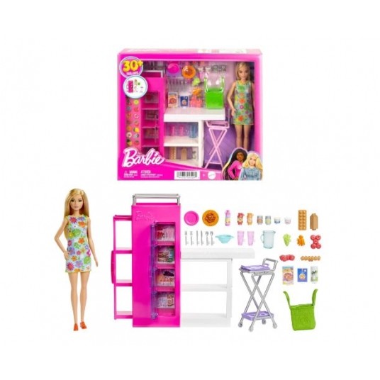 BARBIE ZESTAW WYMARZONA SPIŻARNIA + LALKA /3 -zdjęcie numer 1