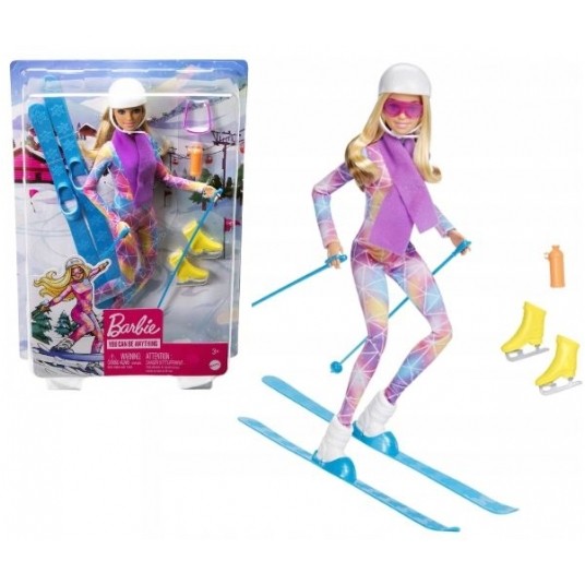 BARBIE ZIMOWA PRZYGODA LALKA NA NARTACH -zdjęcie numer 1