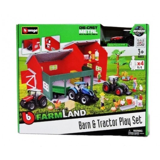 BBURAGO ZESTAW FARMA STODOŁA + TRAKTOR ASST /2 -zdjęcie numer 1