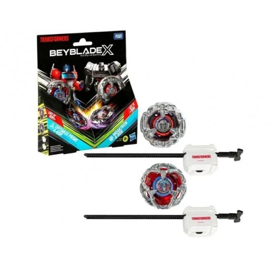 BEYBLADE X TRANSFORMERS OPTIMUSPRIME VS MEGATRON/ -zdjęcie numer 1