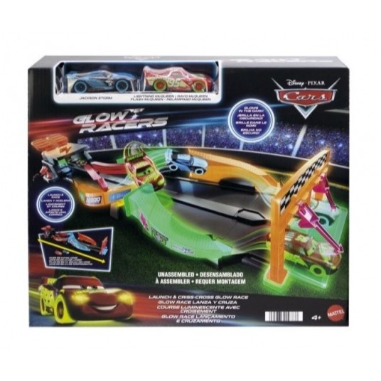 CARS AUTA ZESTAW NOCNY WYŚCIG GLOW RACE /2 -zdjęcie numer 1