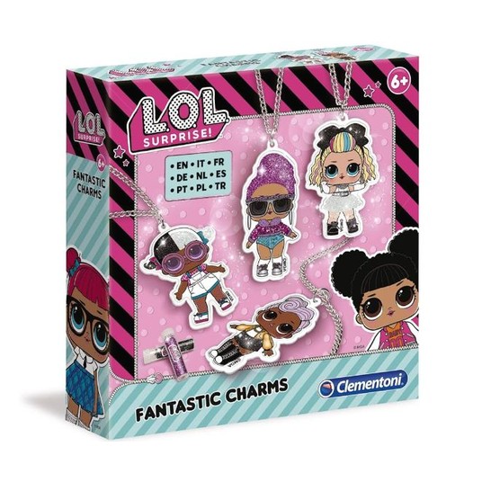 CLEMENTONI L.O.L. LOL FANTASTIC CHARMS ZESTAW BIŻUTERIA / -zdjęcie numer 1