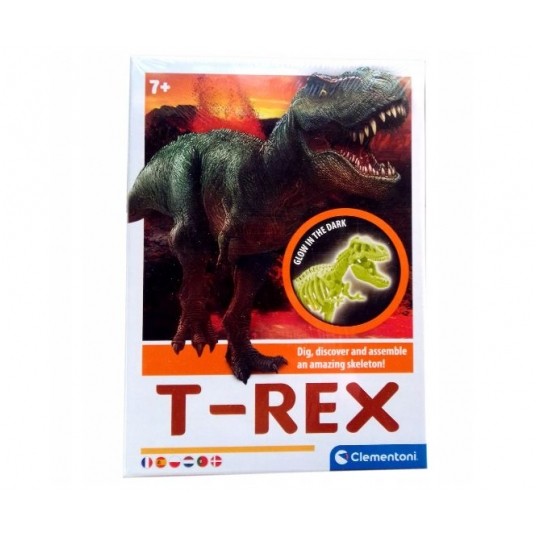 CLEMENTONI SKAMIENIAŁOŚCI ŚWIECĄCY DINOZAUR /6 -zdjęcie numer 1