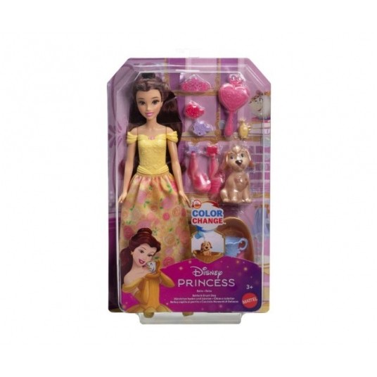DISNEY PRINCESS LALKA BELLA + PIESEK + AKCESORIA/4 -zdjęcie numer 1