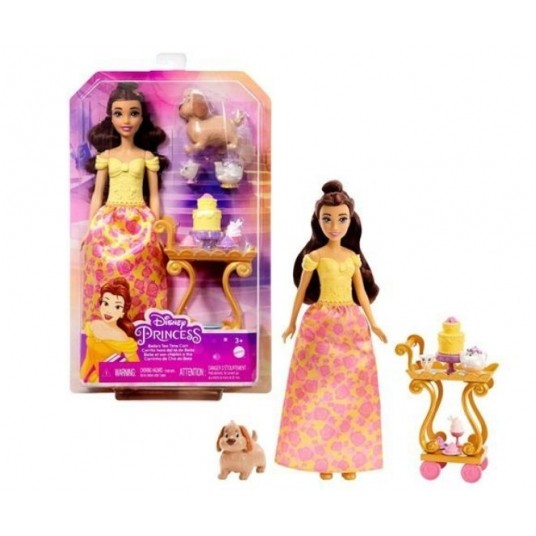 DISNEY PRINCESS LALKA BELLA ZESTAW PODWIECZOREK /2 -zdjęcie numer 1