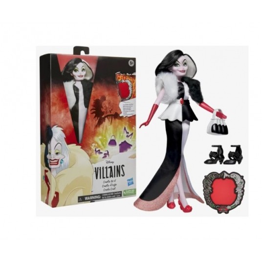 DISNEY PRINCESS LALKA MODOWA VILL CRUELLA DE VIL/4 -zdjęcie numer 1