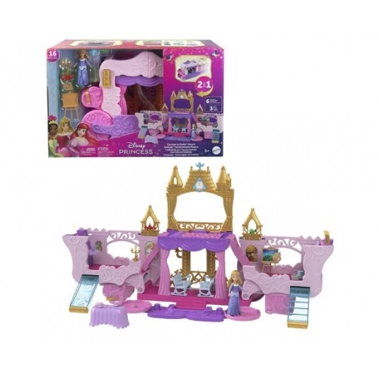 DISNEY PRINCESS ZESTAW 2w1 KAROCA I ZAMEK /2 -zdjęcie numer 1