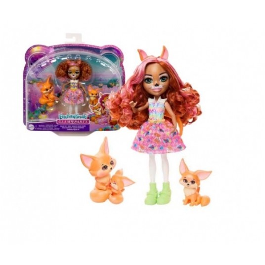 ENCHANTIMALS GLAM PARTY RODZINA FENNEC FOX /4 -zdjęcie numer 1