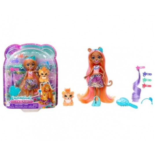 ENCHANTIMALS LALKA CHARISSE CHEETAH + ZWIERZĄTKO/4 -zdjęcie numer 1