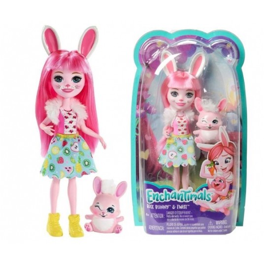 ENCHANTIMALS LALKA PODSTAWOWA + ZWIERZAK DVH87 /8 -zdjęcie numer 2