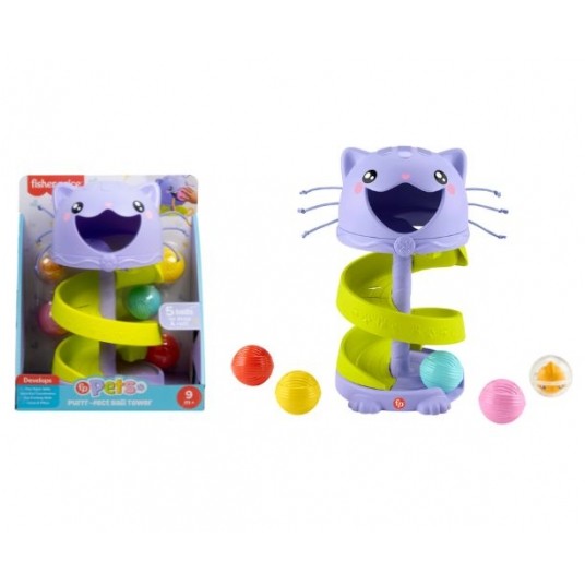 FISHER PRICE KOCIA WIEŻA Z PIŁECZKAMI /2 -zdjęcie numer 1