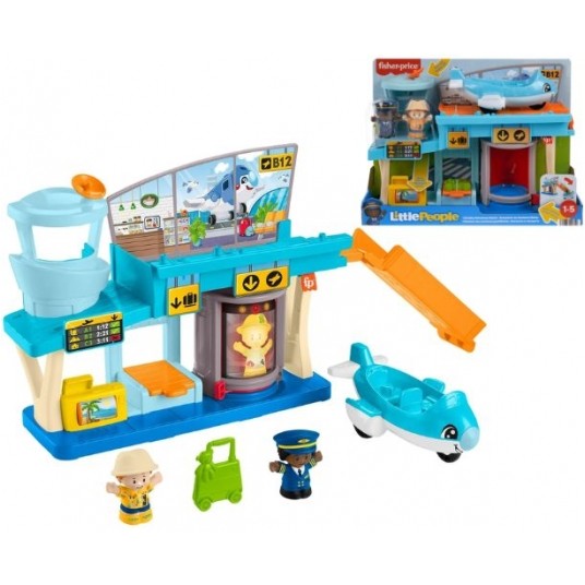 FISHER PRICE LITTLE PEOPLE ZESTAW PORT LOTNICZY/2 -zdjęcie numer 1