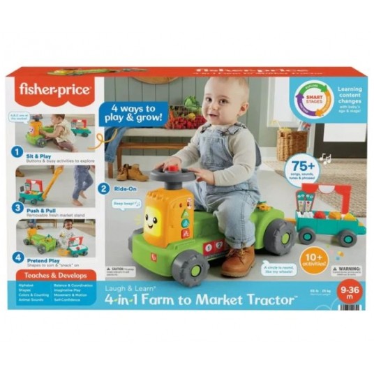 FISHER PRICE TRAKTOR UCZ SIĘ I ŚMIEJ ENGLISH / -zdjęcie numer 1
