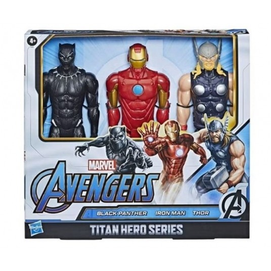 HASBRO AVENGERS TITAN HERO 3-PACK FIGURKI /4 -zdjęcie numer 1
