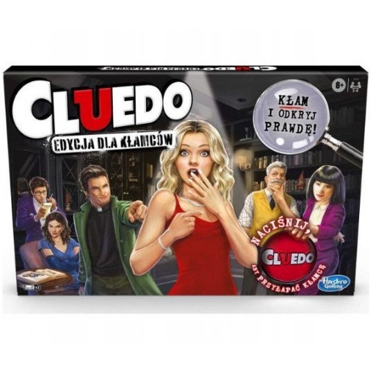 HASBRO GRA CLUEDO EDYCJA DLA KŁAMCÓW POLSKA WERSJA -zdjęcie numer 1