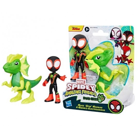 HASBRO SPIDEY AMAZING FRIENDS DINO WEBS MILES/ 4/8 -zdjęcie numer 1