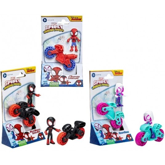 HASBRO SPIDEY AMAZING FRIENDS FIGURKA + MOTOR /24 -zdjęcie numer 1