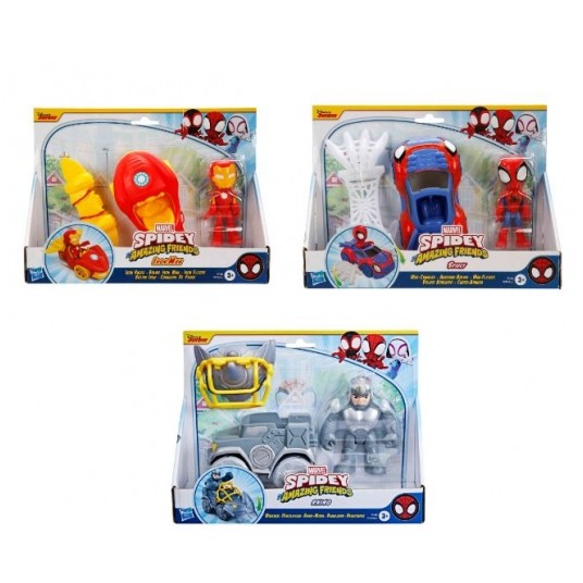 HASBRO SPIDEY AMAZING FRIENDS FIGURKA + POJAZD /3 -zdjęcie numer 1