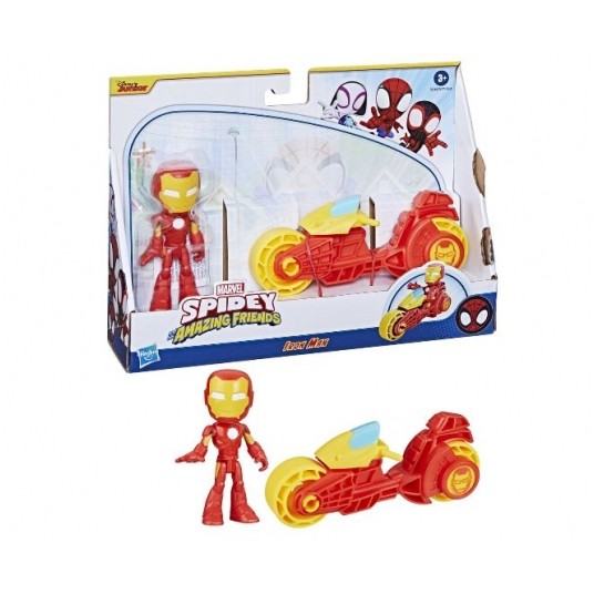 HASBRO SPIDEY AMAZING FRIENDS IRON MAN +MOTOCYKL/4 -zdjęcie numer 1