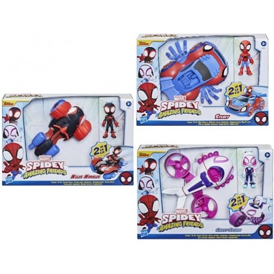 HASBRO SPIDEY AMAZING FRIENDS POJAZD + FIG ASST /3 -zdjęcie numer 1