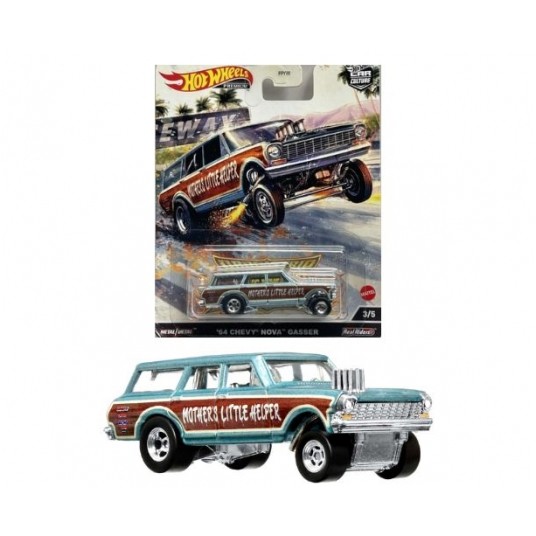 HOT WHEELS 1964 CHEVY NOVA GASSER DRAGSTRIP SERIES -zdjęcie numer 1