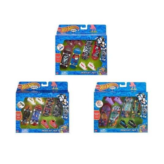 HOT WHEELS ACTION SPORTS FINGERBOARD 4-pack DESKOROLKI + AKCESORIA -zdjęcie numer 1