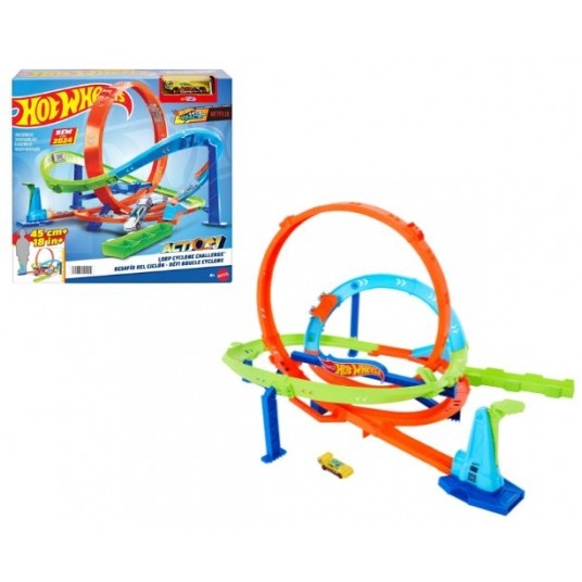 HOT WHEELS ACTION ZAKRĘCONE TORNADO + AUTKO /2 -zdjęcie numer 1