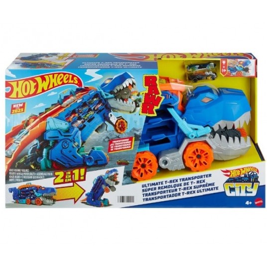 HOT WHEELS CITY T-REX MEGA TRANSPORTER /1 -zdjęcie numer 1