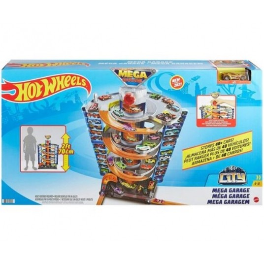 HOT WHEELS CITY ZAKRĘCONY MEGA GARAŻ PARKING /2 -zdjęcie numer 1