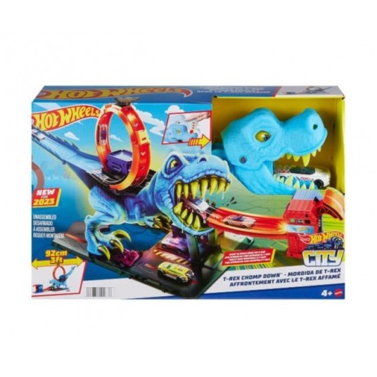 HOT WHEELS CITY ZESTAW TORÓW PĘTLA T-REX/2 -zdjęcie numer 1