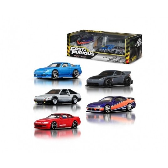HOT WHEELS FAST & FURIOUS TOKYO DRIFT ZESTAW 5 AUT -zdjęcie numer 1