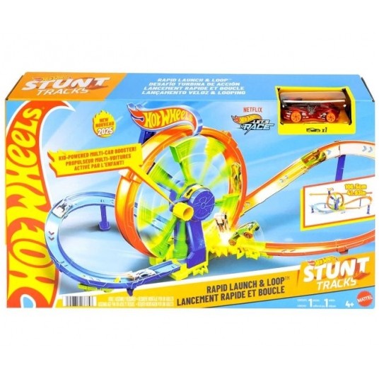 HOT WHEELS LET'S RACE WYŚCIGOWA TURBO PĘTLA /3 -zdjęcie numer 1
