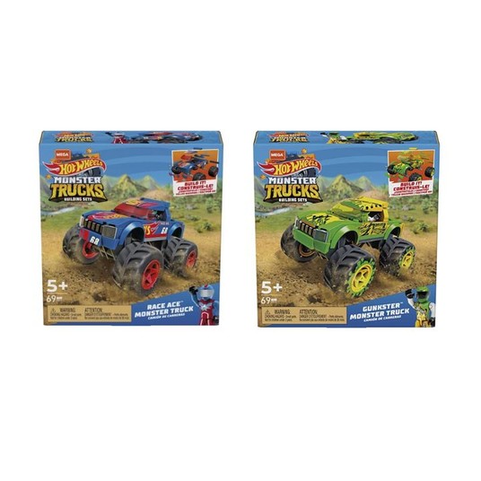 HOT WHEELS MEGA BLOKS MONSTER TRUCKS BUILDING TRUCKS ASST. /6 -zdjęcie numer 1
