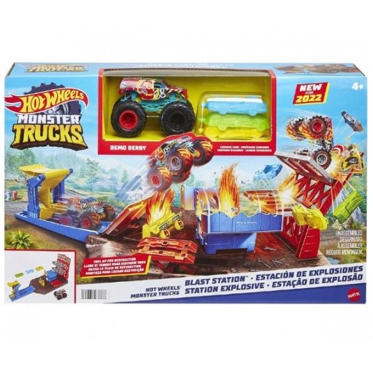 HOT WHEELS MONSTER TRUCK DEMOLKA NA STACJI /2 -zdjęcie numer 1