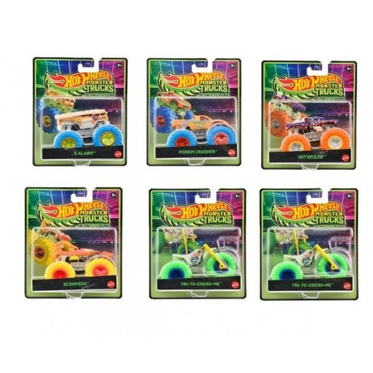 HOT WHEELS MONSTER TRUCK GLOW IN THE DARK ASST/6 -zdjęcie numer 1