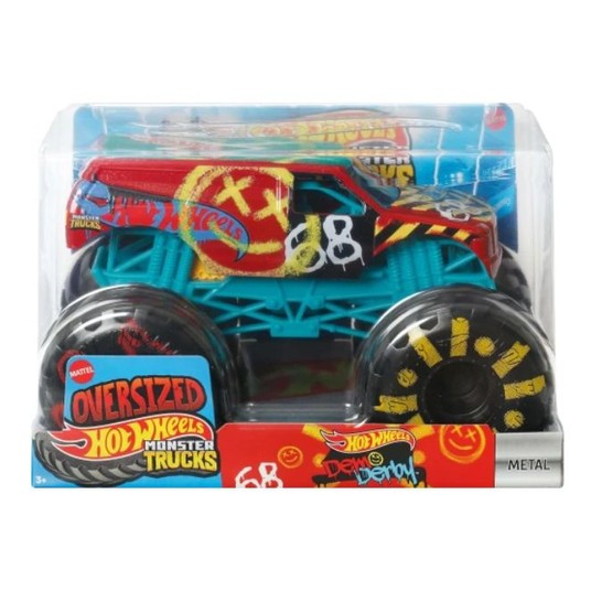 HOT WHEELS MONSTER TRUCKS DEMO DERBY 1:24 /4 -zdjęcie numer 1