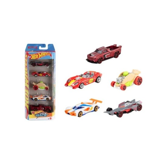 HOT WHEELS NETFLIX ZESTAW 5PACK AUTEK LET'S RACE -zdjęcie numer 1