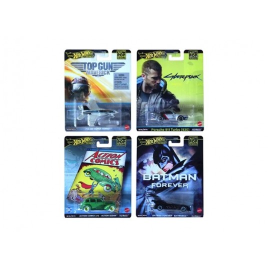 HOT WHEELS POP CULTURE 5 MODELI SAMOCHODÓW /10 -zdjęcie numer 1