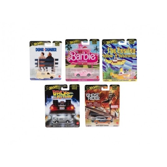 HOT WHEELS POP CULTURE 5 MODELI SAMOCHODÓW /10 -zdjęcie numer 1
