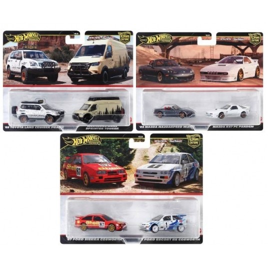 HOT WHEELS PREMIUM CULTURE CAR 2-PACK ASST. /8 -zdjęcie numer 1