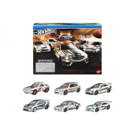 HOT WHEELS SILVER SERIES ZAMAC MULTIPACK 6 AUTEK/6 -zdjęcie numer 1