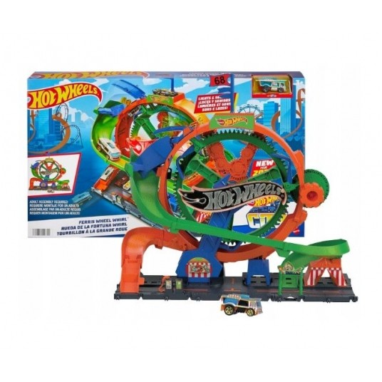 HOT WHEELS STEAM ZESTAW Z PĘTLĄ /4 -zdjęcie numer 1