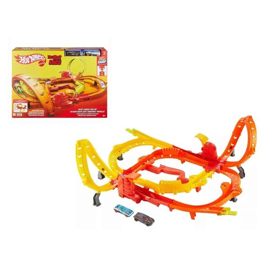 HOT WHEELS THE HOT ONES BLAST LAUNCH FACE OFF ZESTAW TOR + AUTKA /2 -zdjęcie numer 1