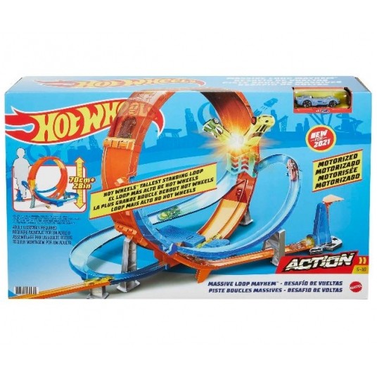 HOT WHEELS ZESTAW KASKADERSKA GIGAPĘTLA /1 -zdjęcie numer 1