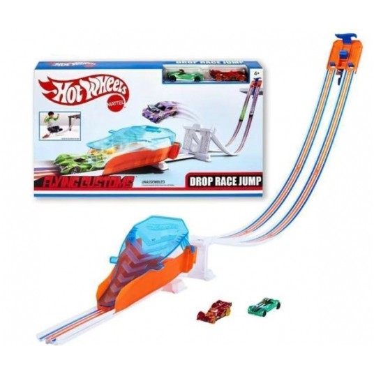 HOT WHEELS ZESTAW TOR Z WYRZUYTNIĄ + 2x AUTKO/4 -zdjęcie numer 1