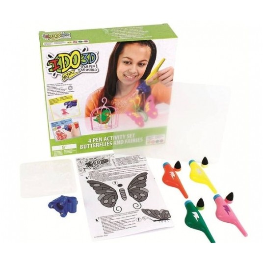 IDO3D ULTRA PEN ZESTAW KREATYWNY MOTYL+DŁUGOPIS/4 -zdjęcie numer 1